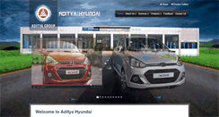 Desktop Screenshot of adityahyundai.com